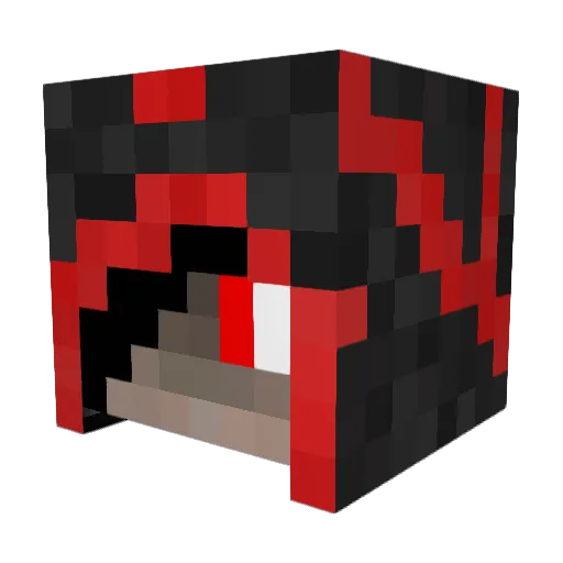 FireGamerHD Minecraft avatar head, 3D render
