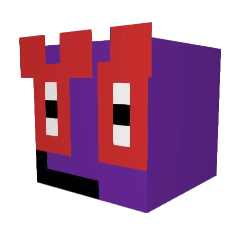 FireHaLck Minecraft avatar head, 3D render