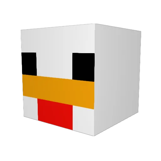 FireHunter17 Minecraft avatar head, 3D render