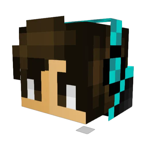 FireInferno115 Minecraft avatar head, 3D render