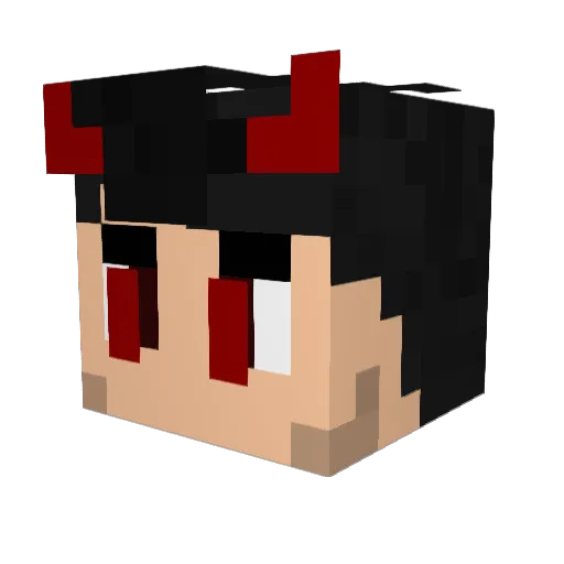 FireJuice_ Minecraft avatar head, 3D render