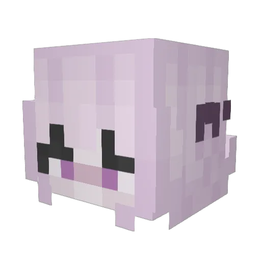 FireJuuu Minecraft avatar head, 3D render