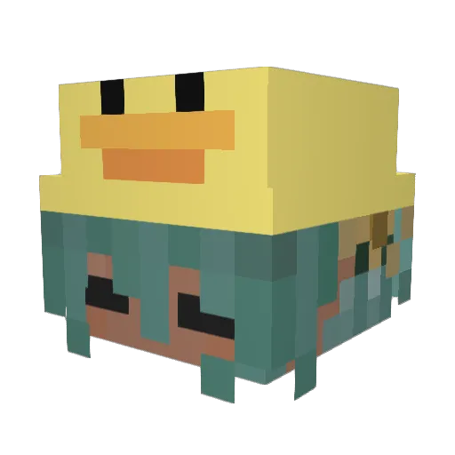 FireKaitlyn Minecraft avatar head, 3D render