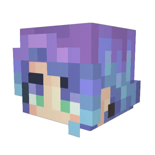 FireL0rd_Azula Minecraft avatar head, 3D render
