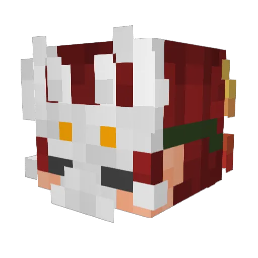 FireLegend_ Minecraft avatar head, 3D render
