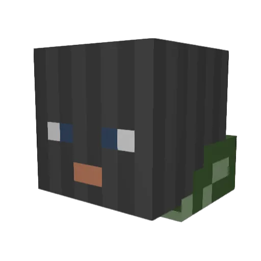 FireLumin Minecraft avatar head, 3D render