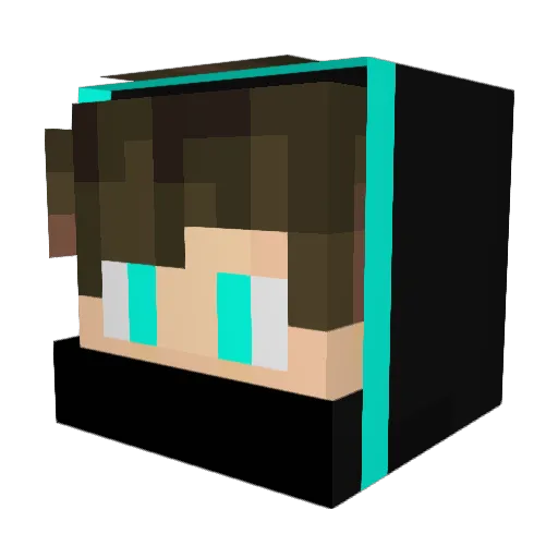 FireMage928 Minecraft avatar head, 3D render