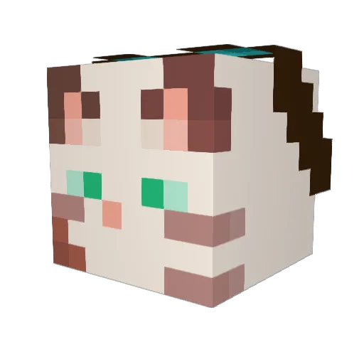 FireMarshal2014 Minecraft avatar head, 3D render