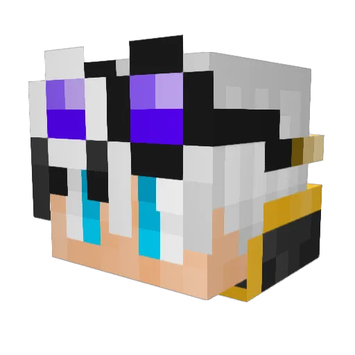 FireMystery Minecraft avatar head, 3D render