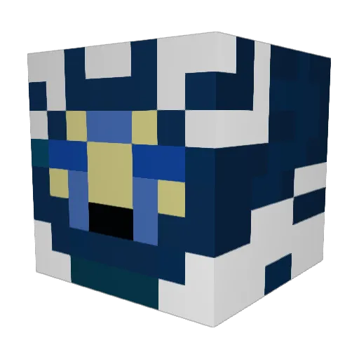 FireOnx Minecraft avatar head, 3D render
