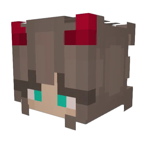 FirePlatypus795 Minecraft avatar head, 3D render