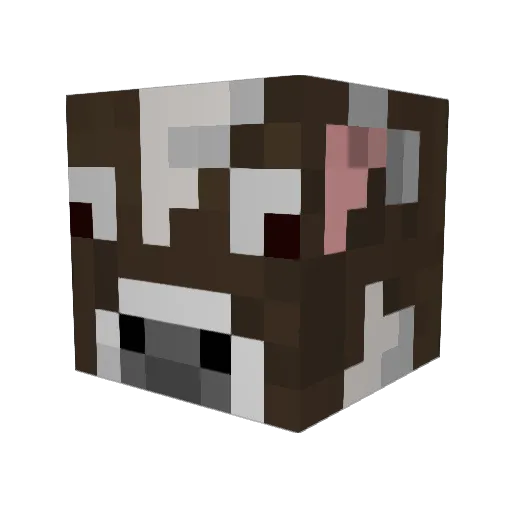 FirePunch1 Minecraft avatar head, 3D render