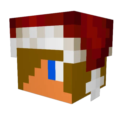 FireReaper987 Minecraft avatar head, 3D render