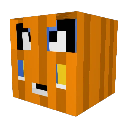 FireShinx Minecraft avatar head, 3D render