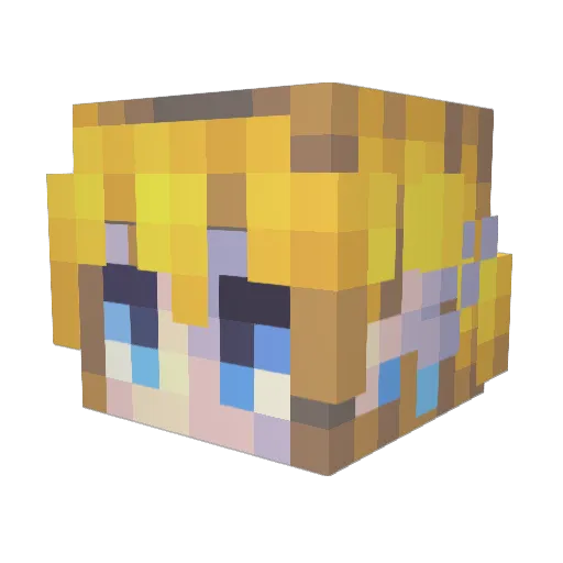 FireSniper1222 Minecraft avatar head, 3D render