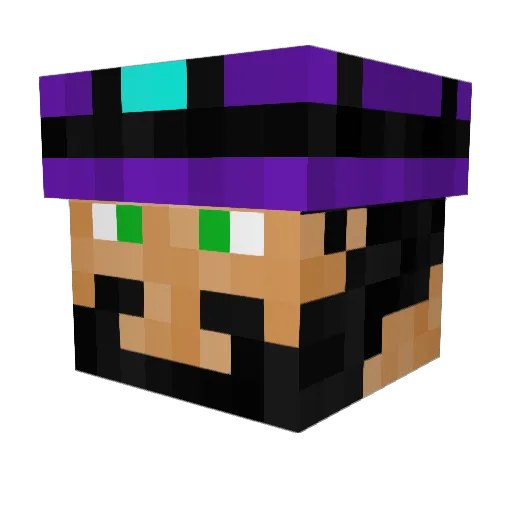 FireSpawnster Minecraft avatar head, 3D render