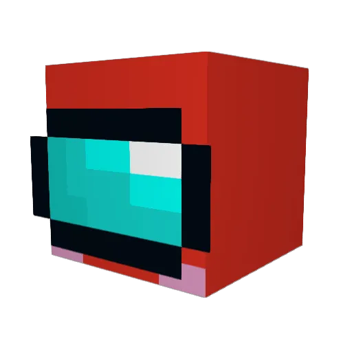 FireStag1 Minecraft avatar head, 3D render