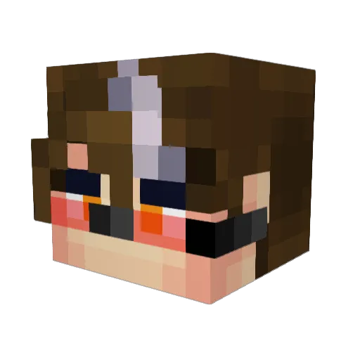 FireStormZero Minecraft avatar head, 3D render