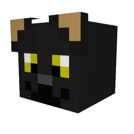 FireStorm_09 Minecraft avatar head, 3D render