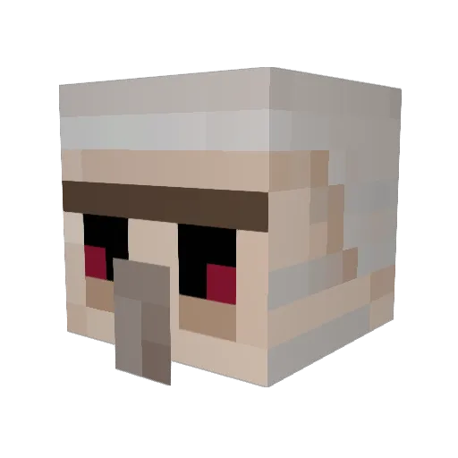 FireStrike01 Minecraft avatar head, 3D render