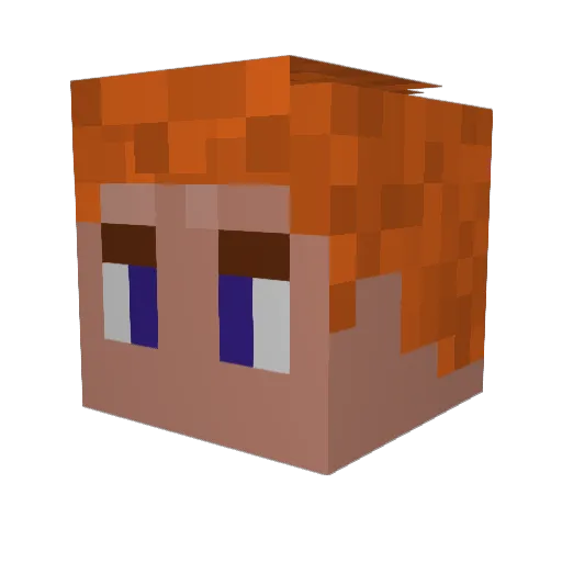 FireTeamZYX888 Minecraft avatar head, 3D render