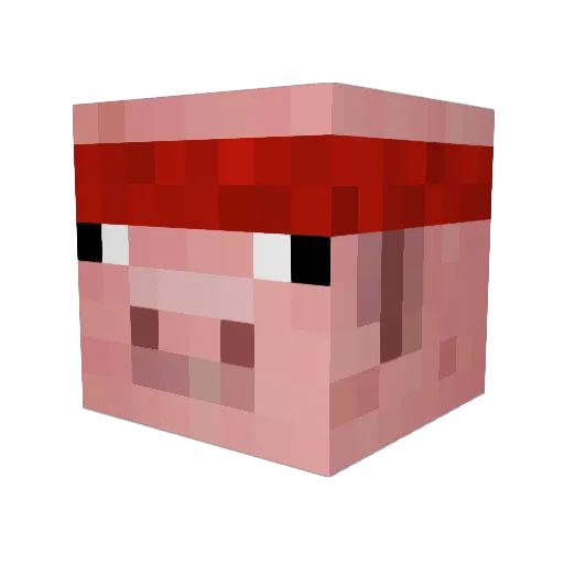 FireTech01 Minecraft avatar head, 3D render