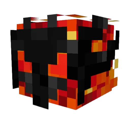 FireTitan06 Minecraft avatar head, 3D render