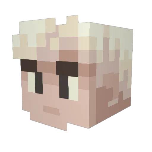 FireVulpine Minecraft avatar head, 3D render