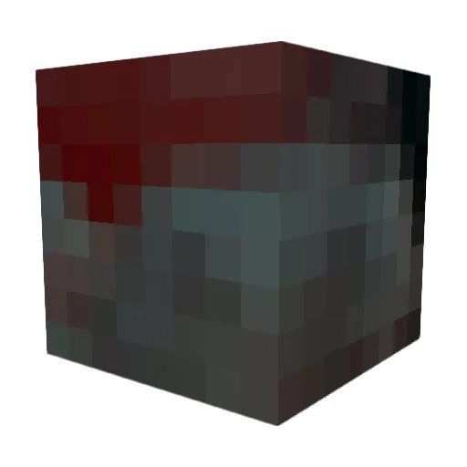 FireWallled Minecraft avatar head, 3D render