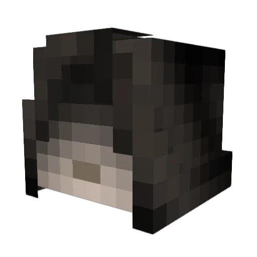 FireWarg Minecraft avatar head, 3D render
