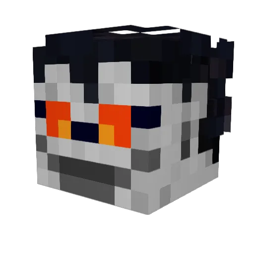 FireWin07 Minecraft avatar head, 3D render