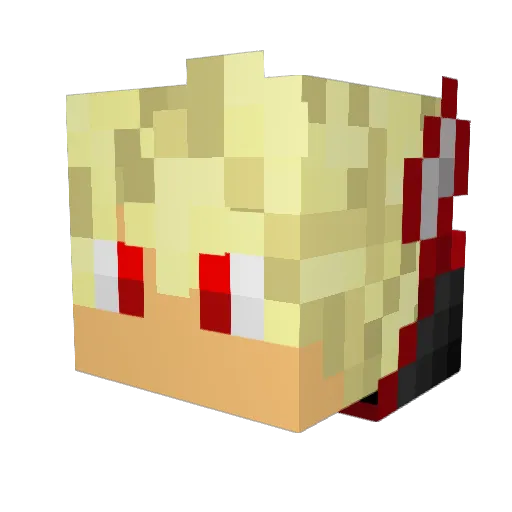 FireWolf5655 Minecraft avatar head, 3D render