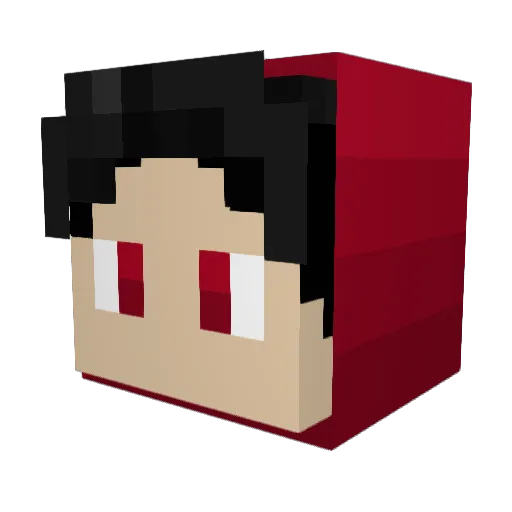 FireWyve Minecraft avatar head, 3D render