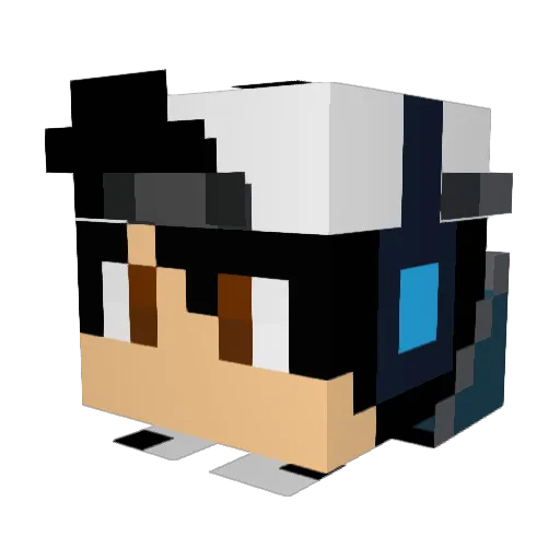 FireYewPlayz Minecraft avatar head, 3D render