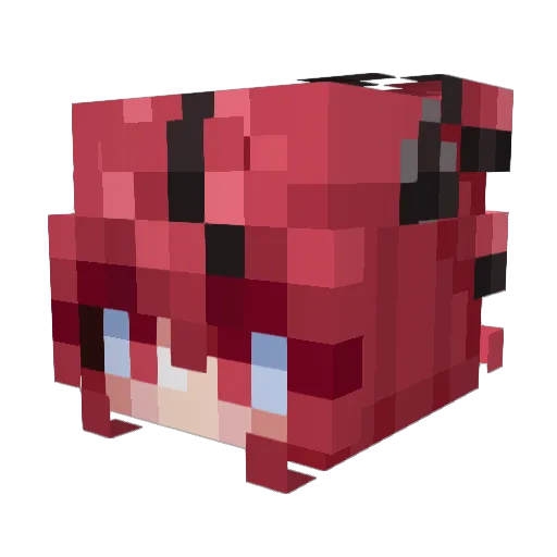 FireYoshi09 Minecraft avatar head, 3D render