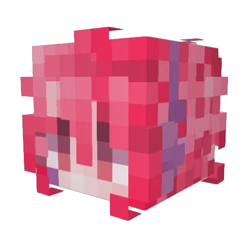 Fire_Boss_3609 Minecraft avatar head, 3D render