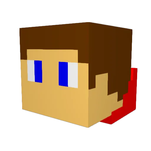 Fire_Dragon60 Minecraft avatar head, 3D render