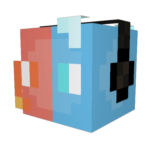 Fire_Frost Minecraft avatar head, 3D render
