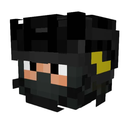 Fire_Light_89 Minecraft avatar head, 3D render