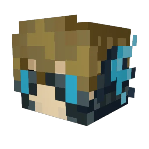 Fire_Lightning24 Minecraft avatar head, 3D render