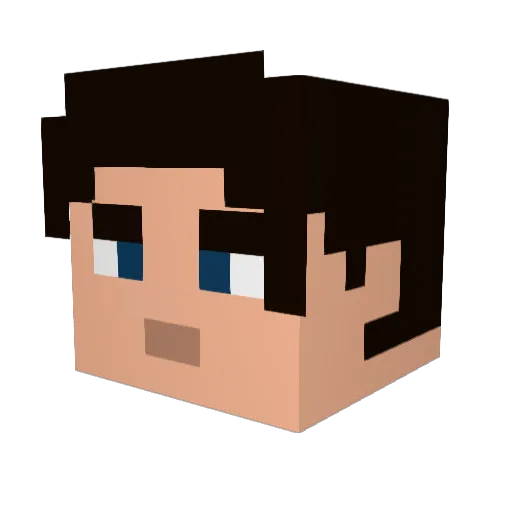 Fire_Luck3 Minecraft avatar head, 3D render