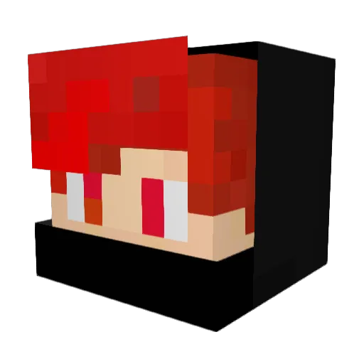 Fire_Man560 Minecraft avatar head, 3D render