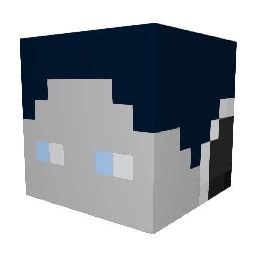Fire_Meier Minecraft avatar head, 3D render