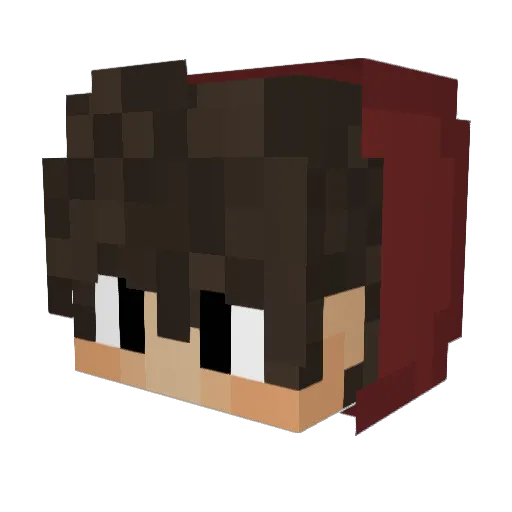 Fire_Phoenix006 Minecraft avatar head, 3D render
