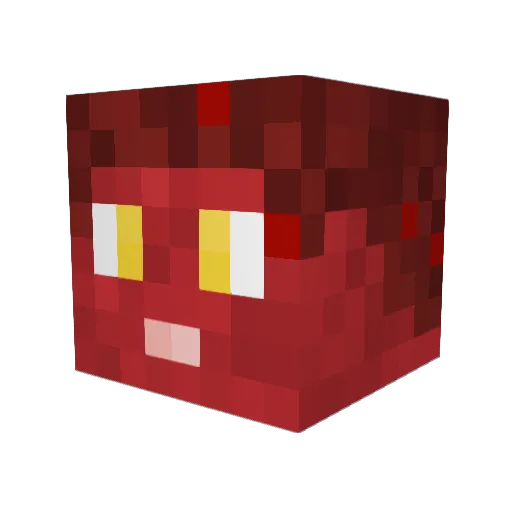 Fire_Residue Minecraft avatar head, 3D render
