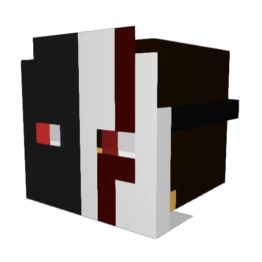 Fire_Splash Minecraft avatar head, 3D render