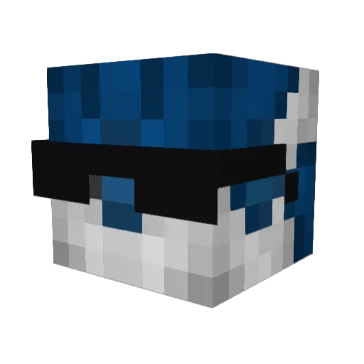 Fire_Tech3 Minecraft avatar head, 3D render
