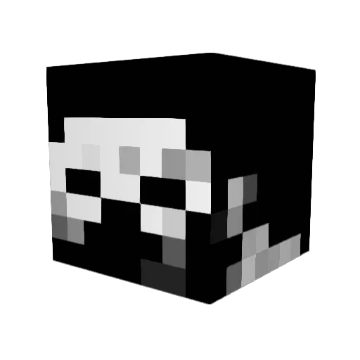 Fire_blaster_310 Minecraft avatar head, 3D render