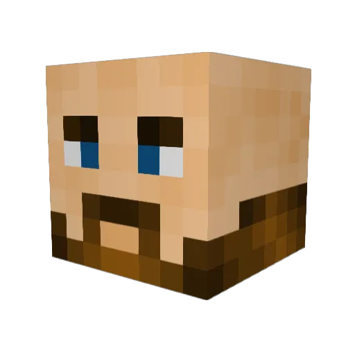 Fire_bone Minecraft avatar head, 3D render
