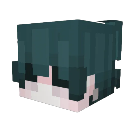 Fire_chop Minecraft avatar head, 3D render